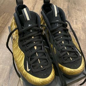 Nike Metallic Gold Foamposite Pro